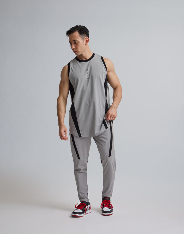 CRONOS  TRIDENT  SWITCHING  TANKTOP【GRAY】
