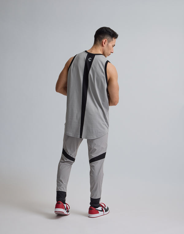CRONOS  TRIDENT  SWITCHING  TANKTOP【GRAY】
