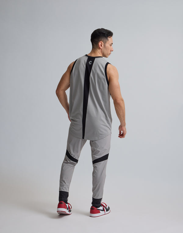 CRONOS  TRIDENT  SWITCHING  TANKTOP【GRAY】