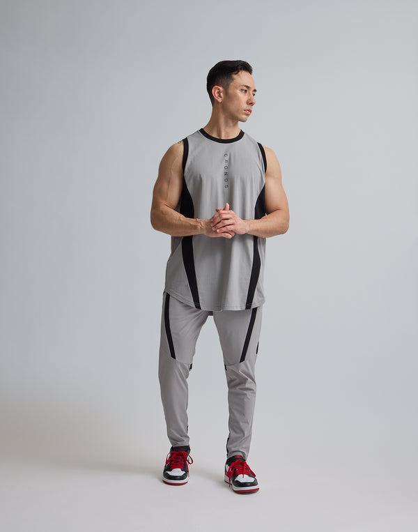 CRONOS  TRIDENT  SWITCHING  TANKTOP【GRAY】