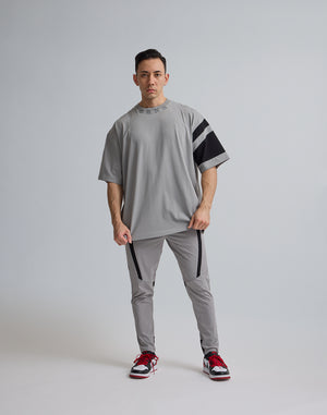 CRONOS BLACK LETTER OVERSIZE T-SHIRT【GRAY】