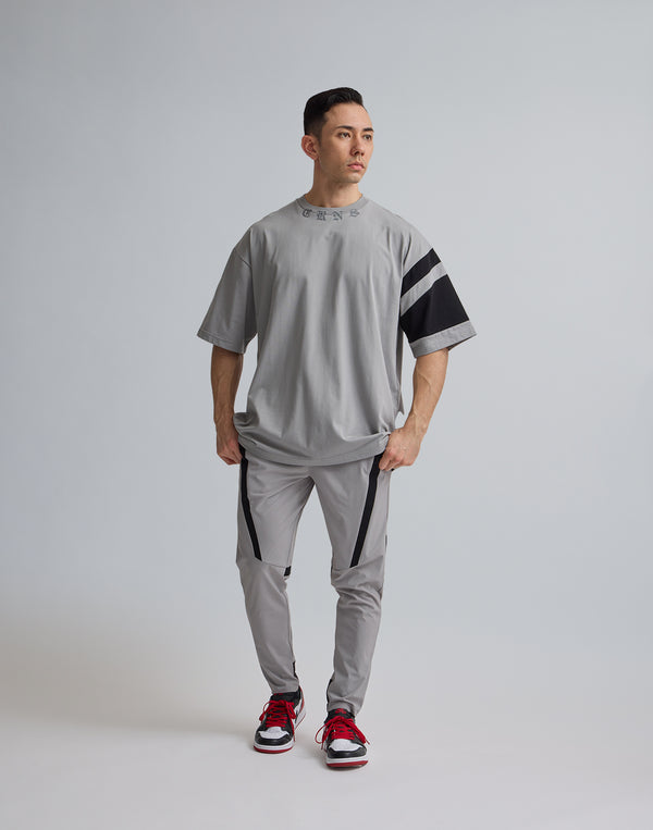 CRONOS BLACK LETTER OVERSIZE T-SHIRT【GRAY】