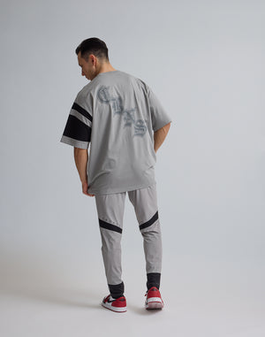 CRONOS BLACK LETTER OVERSIZE T-SHIRT【GRAY】