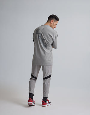 CRONOS BLACK LETTER OVERSIZE T-SHIRT【GRAY】