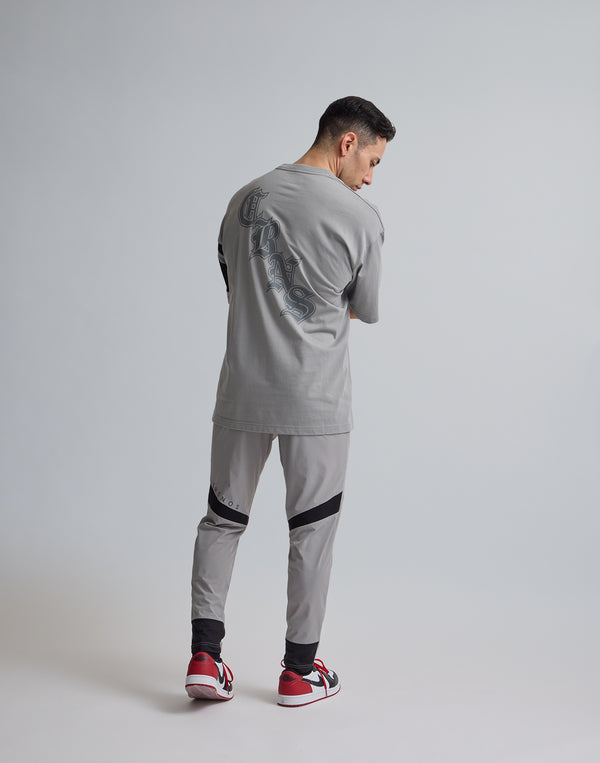 CRONOS BLACK LETTER OVERSIZE T-SHIRT【GRAY】