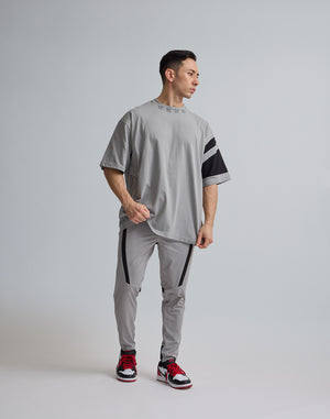 CRONOS BLACK LETTER OVERSIZE T-SHIRT【GRAY】