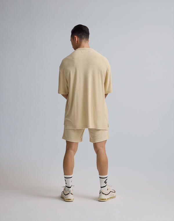 CRONOS 刺繡 BOXLOGO BAMBOOPILE T 卹 [蛋殼色]
