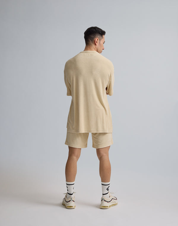 CRONOS 刺繡 BOXLOGO BAMBOOPILE T 卹 [蛋殼色]