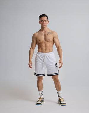 CRONOS JERSEY MESH SHORTS [WHITE]