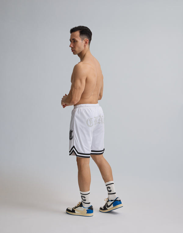 CRONOS JERSEY MESH SHORTS [WHITE]