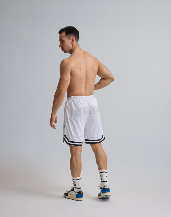CRONOS JERSEY MESH SHORTS [WHITE]