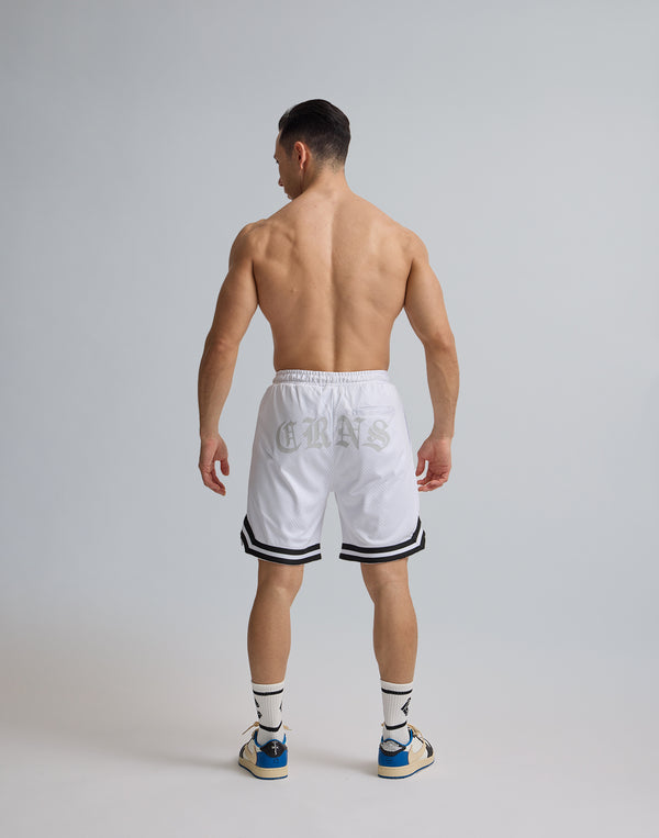 CRONOS JERSEY MESH SHORTS [WHITE]