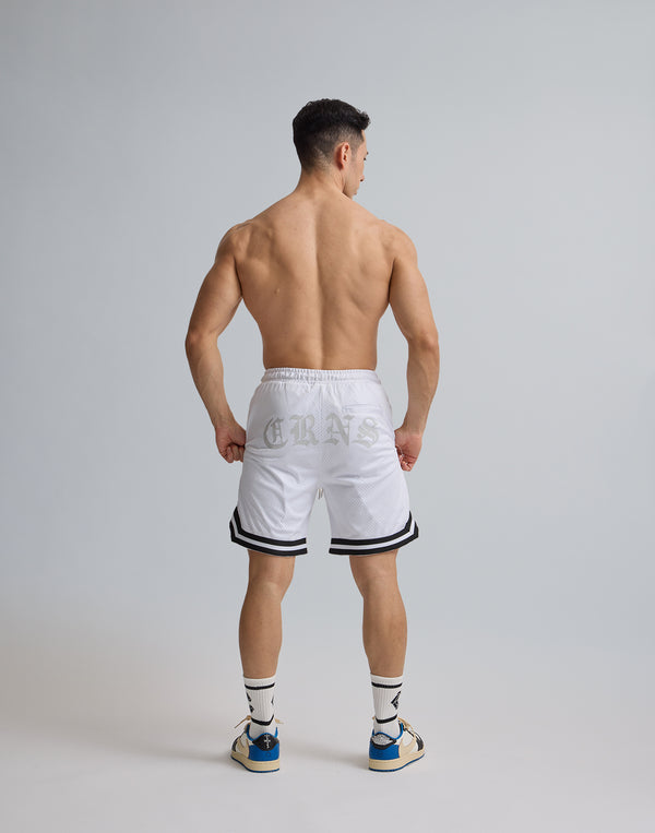 CRONOS JERSEY MESH SHORTS [WHITE]