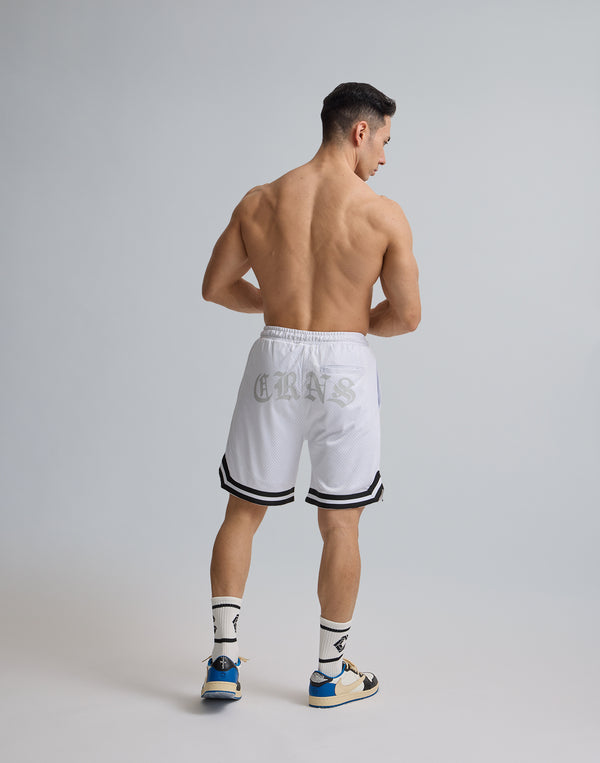 CRONOS JERSEY MESH SHORTS [WHITE]