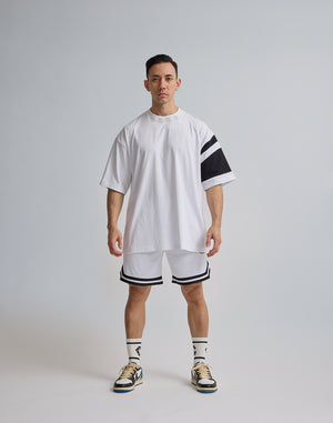 CRONOS JERSEY MESH SHORTS [WHITE]