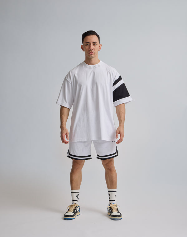 CRONOS JERSEY MESH SHORTS [WHITE]
