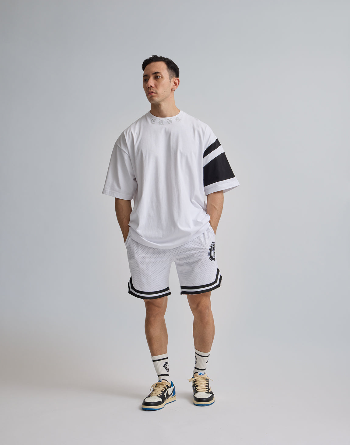 CRONOS JERSEY MESH SHORTS【WHITE】 – クロノス CRONOS