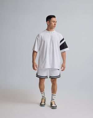 CRONOS JERSEY MESH SHORTS [WHITE]
