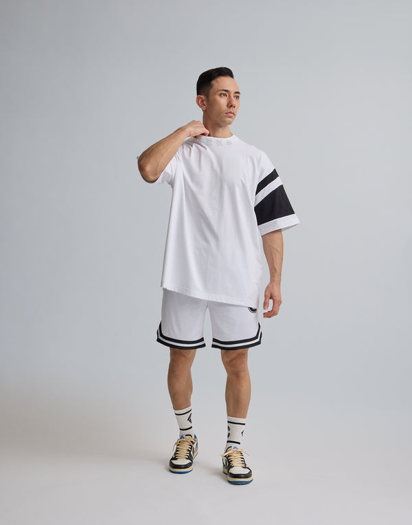 CRONOS JERSEY MESH SHORTS [WHITE]