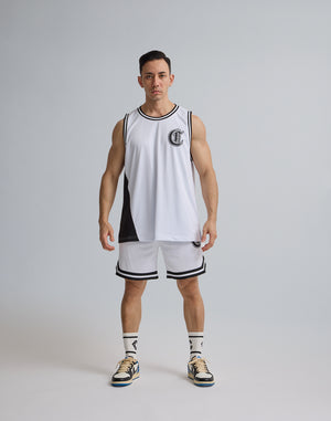 CRONOS JERSEY MESH SHORTS [WHITE]