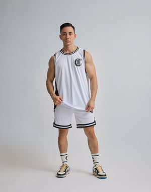 CRONOS JERSEY MESH SHORTS [WHITE]
