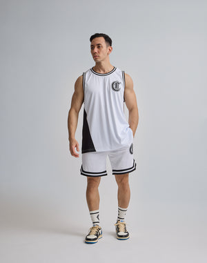 CRONOS JERSEY MESH SHORTS [WHITE]