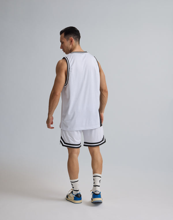 CRONOS JERSEY MESH SHORTS [WHITE]