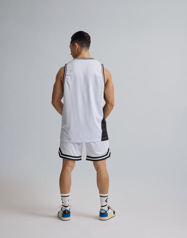 CRONOS JERSEY MESH SHORTS [WHITE]