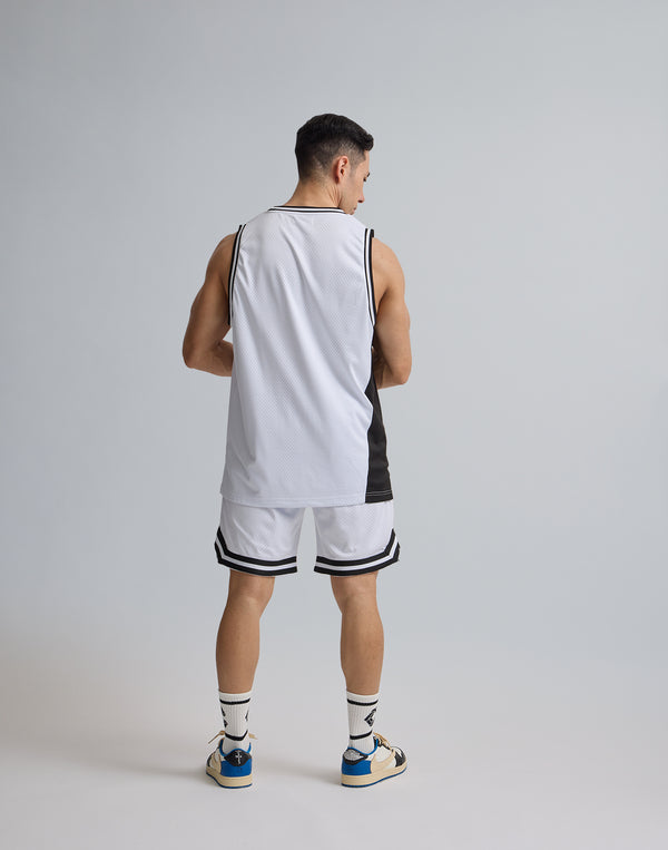 CRONOS JERSEY MESH SHORTS [WHITE]