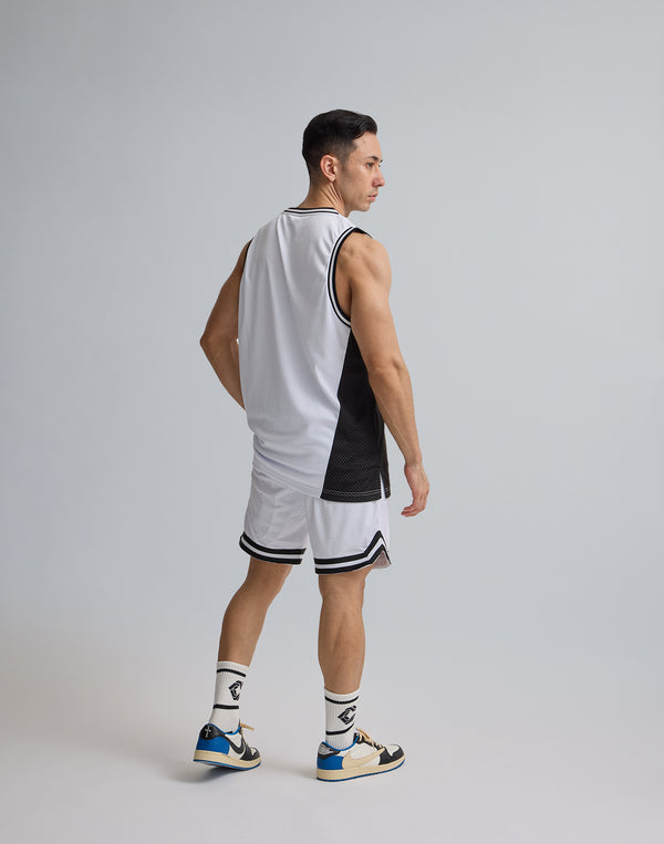 CRONOS JERSEY MESH SHORTS [WHITE]