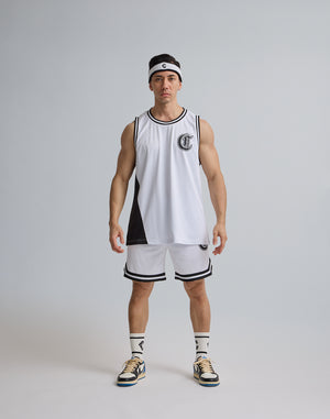 CRONOS JERSEY MESH SHORTS [WHITE]