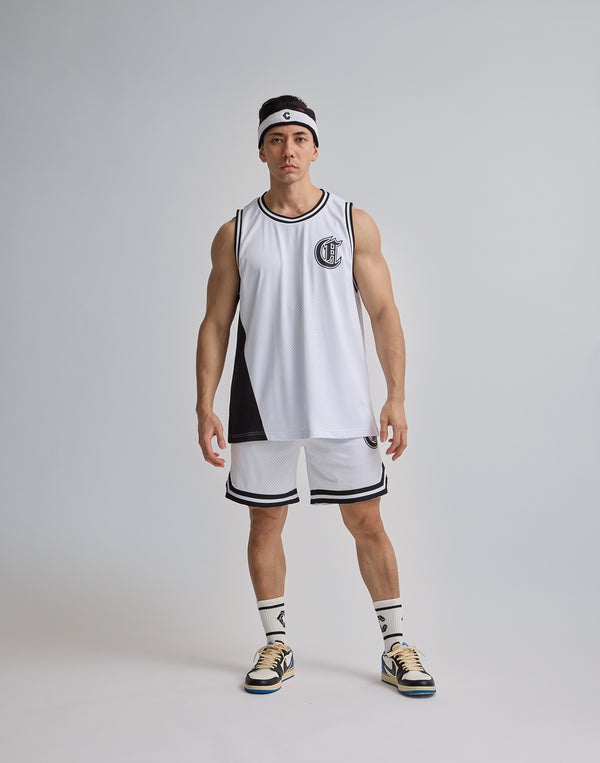 CRONOS JERSEY MESH SHORTS [WHITE]
