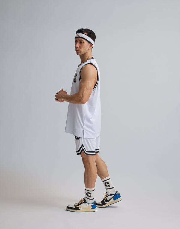 CRONOS JERSEY MESH SHORTS [WHITE]