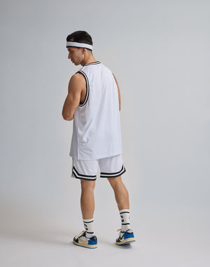 CRONOS JERSEY MESH SHORTS [WHITE]