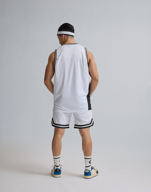 CRONOS JERSEY MESH SHORTS [WHITE]