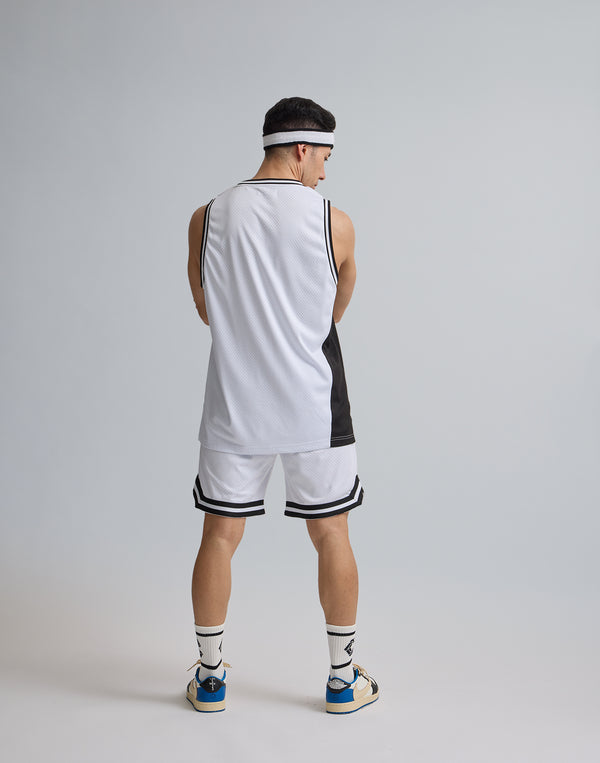 CRONOS JERSEY MESH SHORTS [WHITE]
