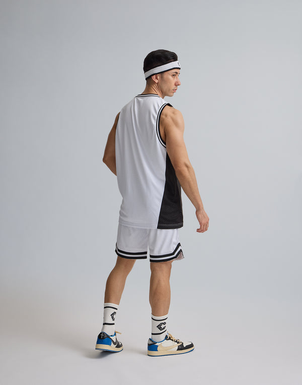 CRONOS JERSEY MESH SHORTS [WHITE]
