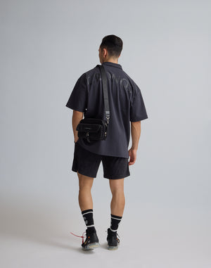 CRONOS 刺繡 BOXLOGO POLO 衫 [灰黑色]