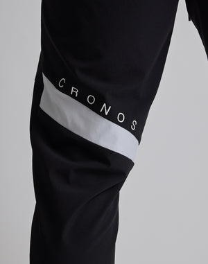 CRONOS 黑色字母雙面長褲 [灰色]