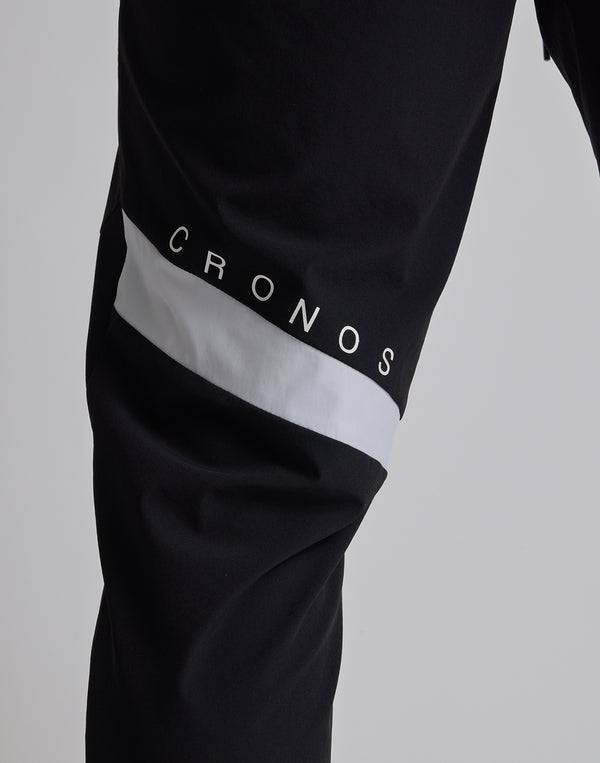 CRONOS 黑色字母雙面長褲 [灰色]