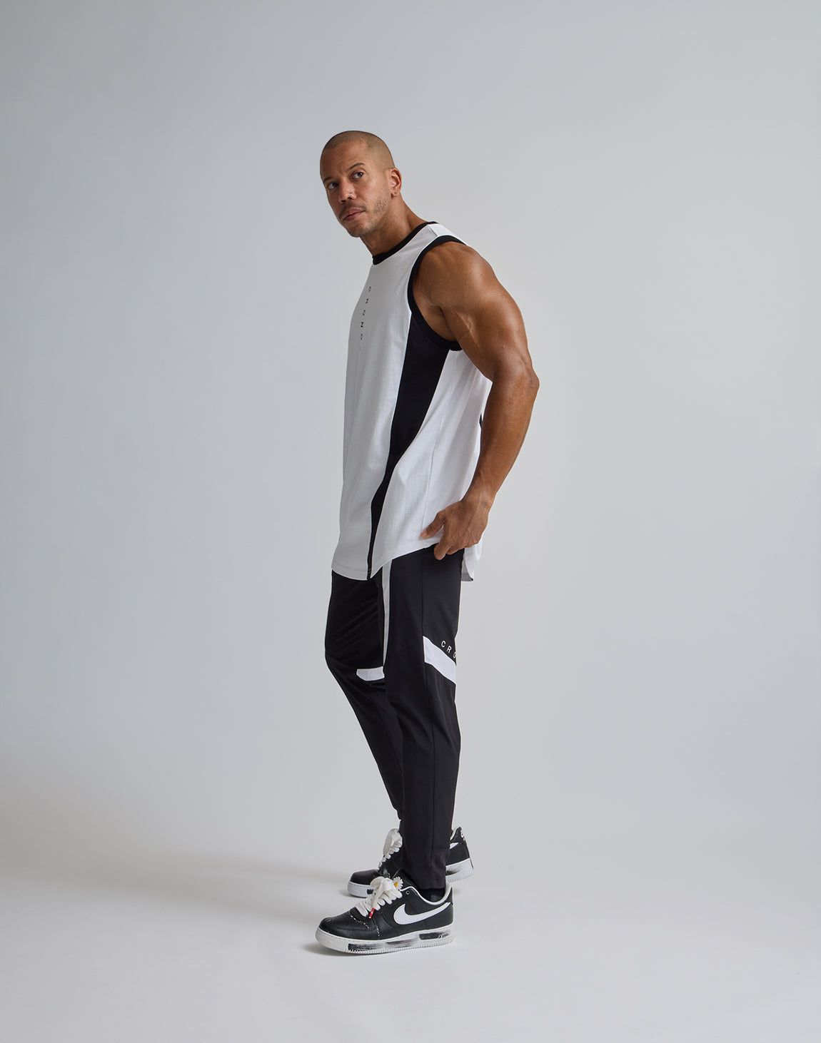 CRONOS BACK MESH TANKTOP【BLACK×BLUE】 – クロノス CRONOS