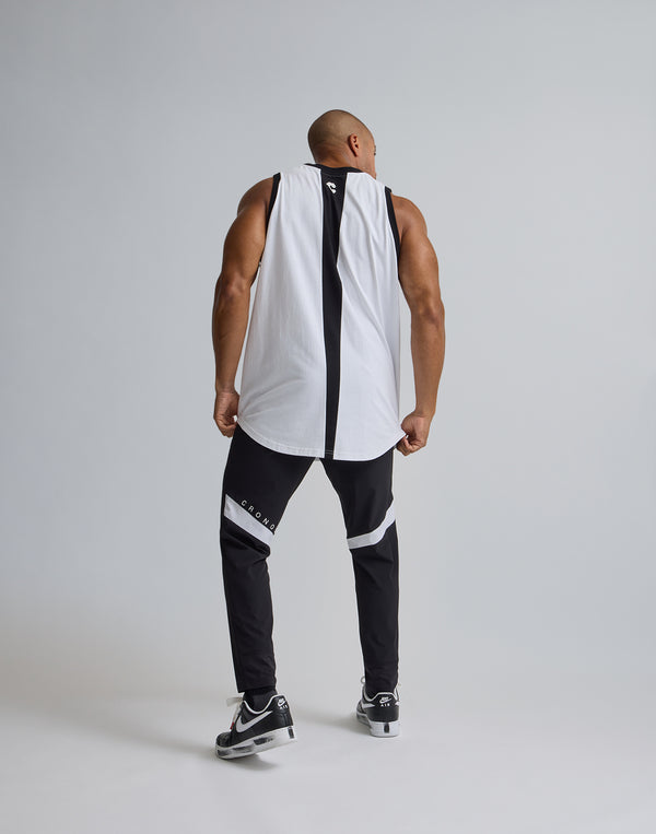 CRONOS  TRIDENT  SWITCHING  TANKTOP【WHITE】