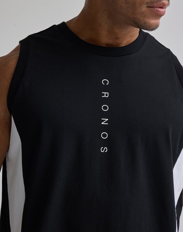 CRONOS  TRIDENT  SWITCHING  TANKTOP【GRAY】