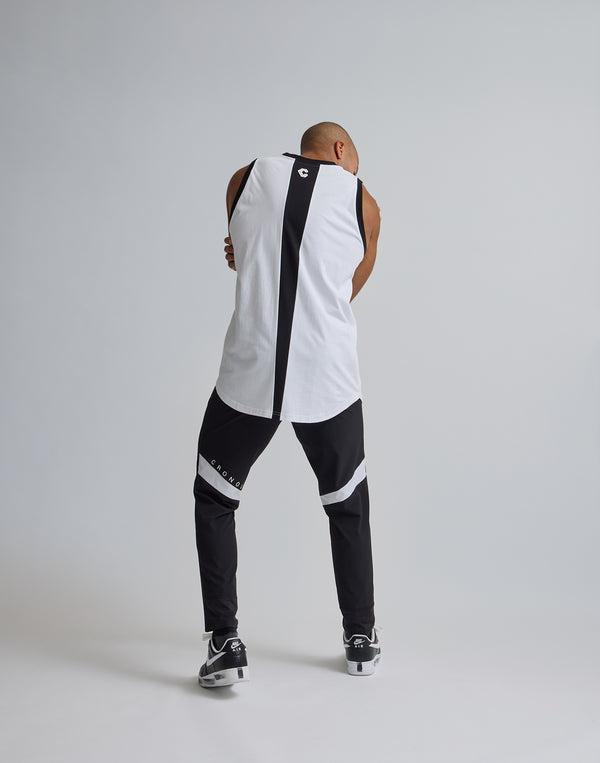 CRONOS  TRIDENT  SWITCHING  TANKTOP【WHITE】