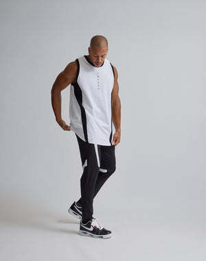CRONOS  TRIDENT  SWITCHING  TANKTOP【WHITE】