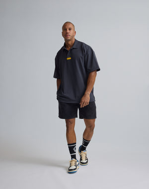 CRONOS 刺繡 BOXLOGO POLO 衫 [灰黑色]