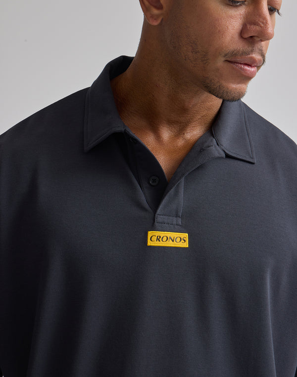 CRONOS 刺繡 BOXLOGO POLO 衫 [蛋殼]