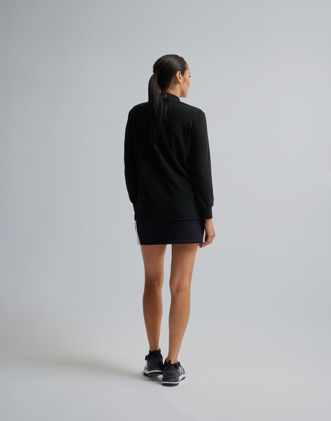 クロノス ロンT ブラック サイズM CRONOS BLACK MOCK NECK LONG SLEEVE T-SHIRT【BLACK】