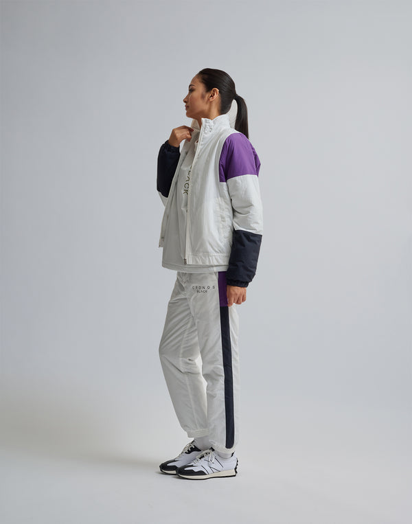 CRONOS BLACK STAND ZIP BLOUSON【WHITE】