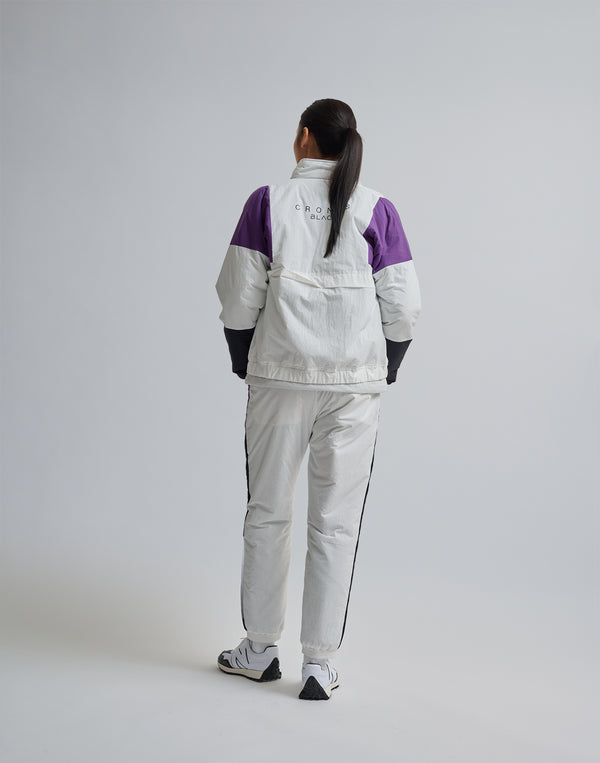 CRONOS BLACK STAND ZIP BLOUSON【WHITE】